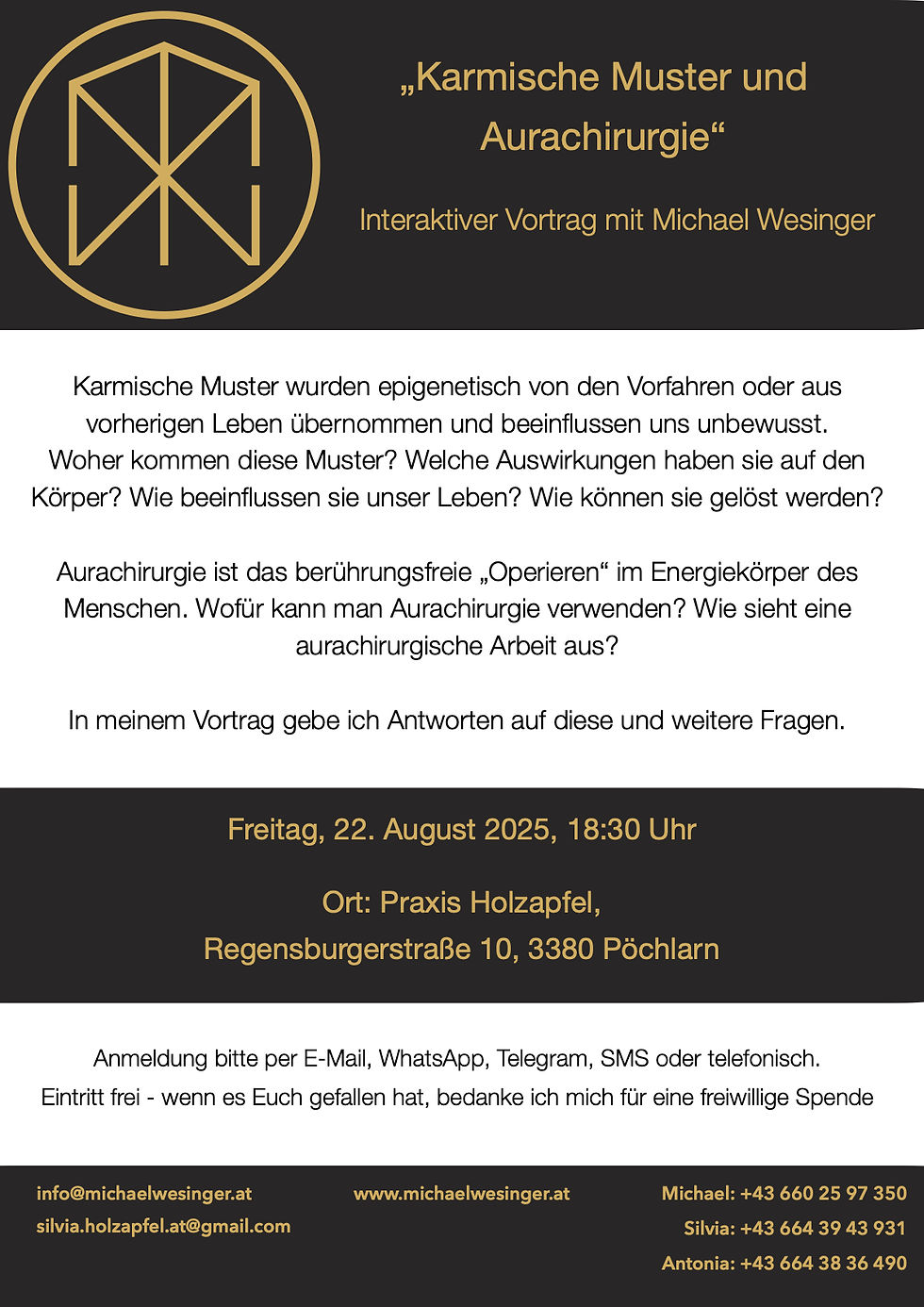 Vortrag: Karmische Muster und Aurachirurgie