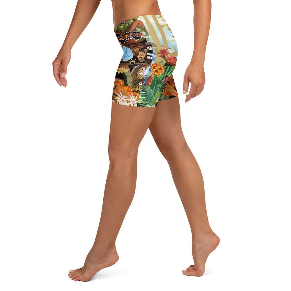 Thumbnail: Inspired Artists Frida Yoga Shorts