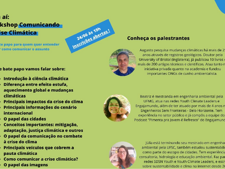 Workshop Gratuito - Comunicação das Mudanças Climáticas