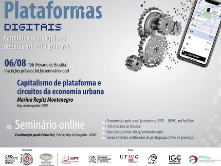 Seminário Plataformas Digitais: caminhos de pesquisa e debates interdisciplinares