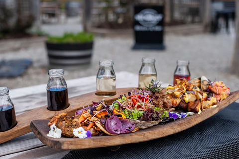 Platter and wine tasting in Queenstown, New Zealand