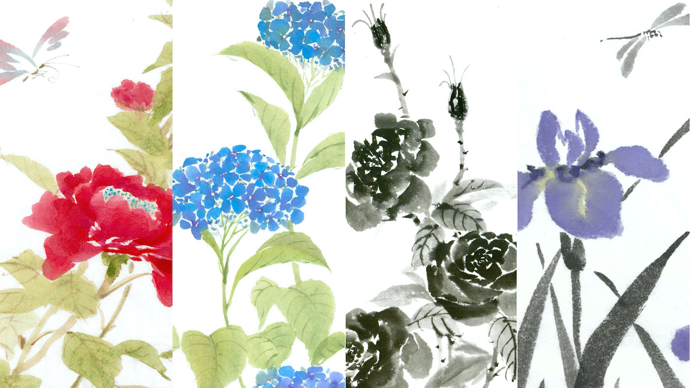 Learn How To Paint Summer Flowers And Insects Water Irises Wild Roses Hydrangea Grand Peonies Dragonflies Bees Ants And Butterflies Artbrush Talia Lehavi