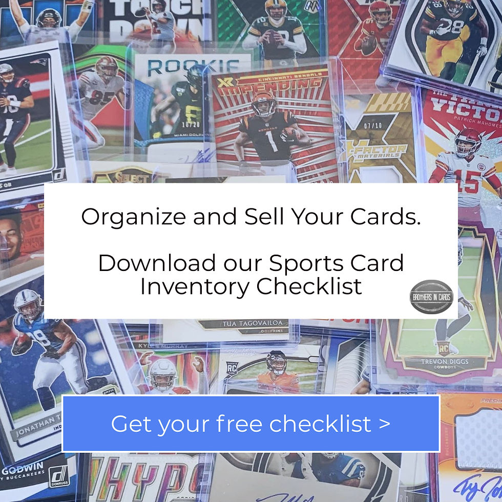 Manage your sports cards inventory like a pro.