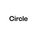 Circle logo in black and white