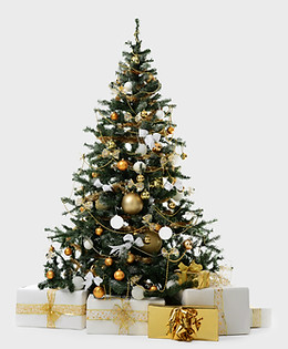 Weihnachtsbaum mit Geschenken