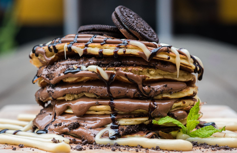 Eggscetera cafe chocolate pancakes
