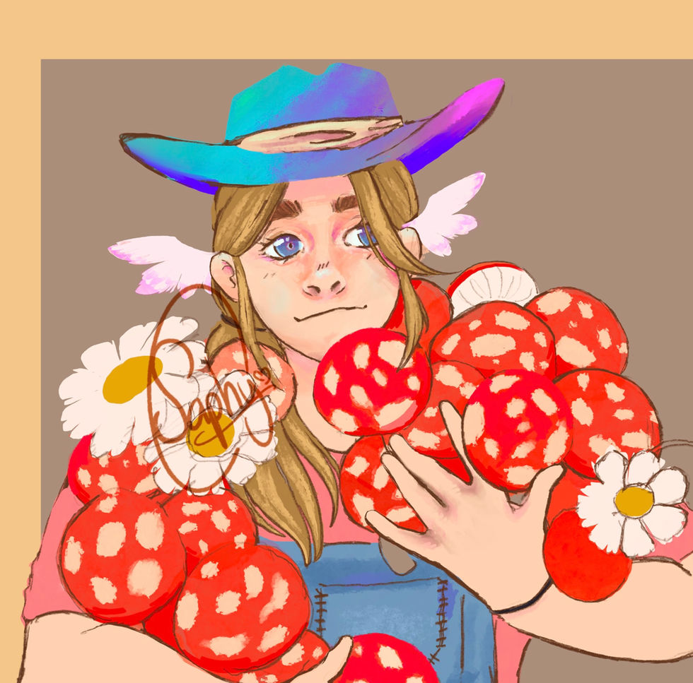 Mushroom Collector Portrait