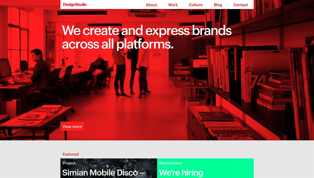 Design studio website