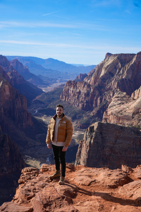 The view from Observation Point over Zion Canyon