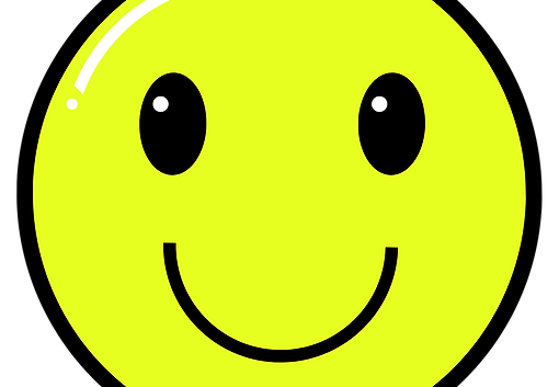 Yellow Happy Face Smile Logo Viibe Society