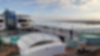 Deck of MSC Preziosa cruise ship with pools and ocean view