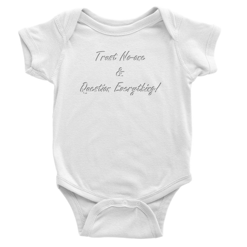 Trust No-One Classic Baby Short Sleeve Bodysuit