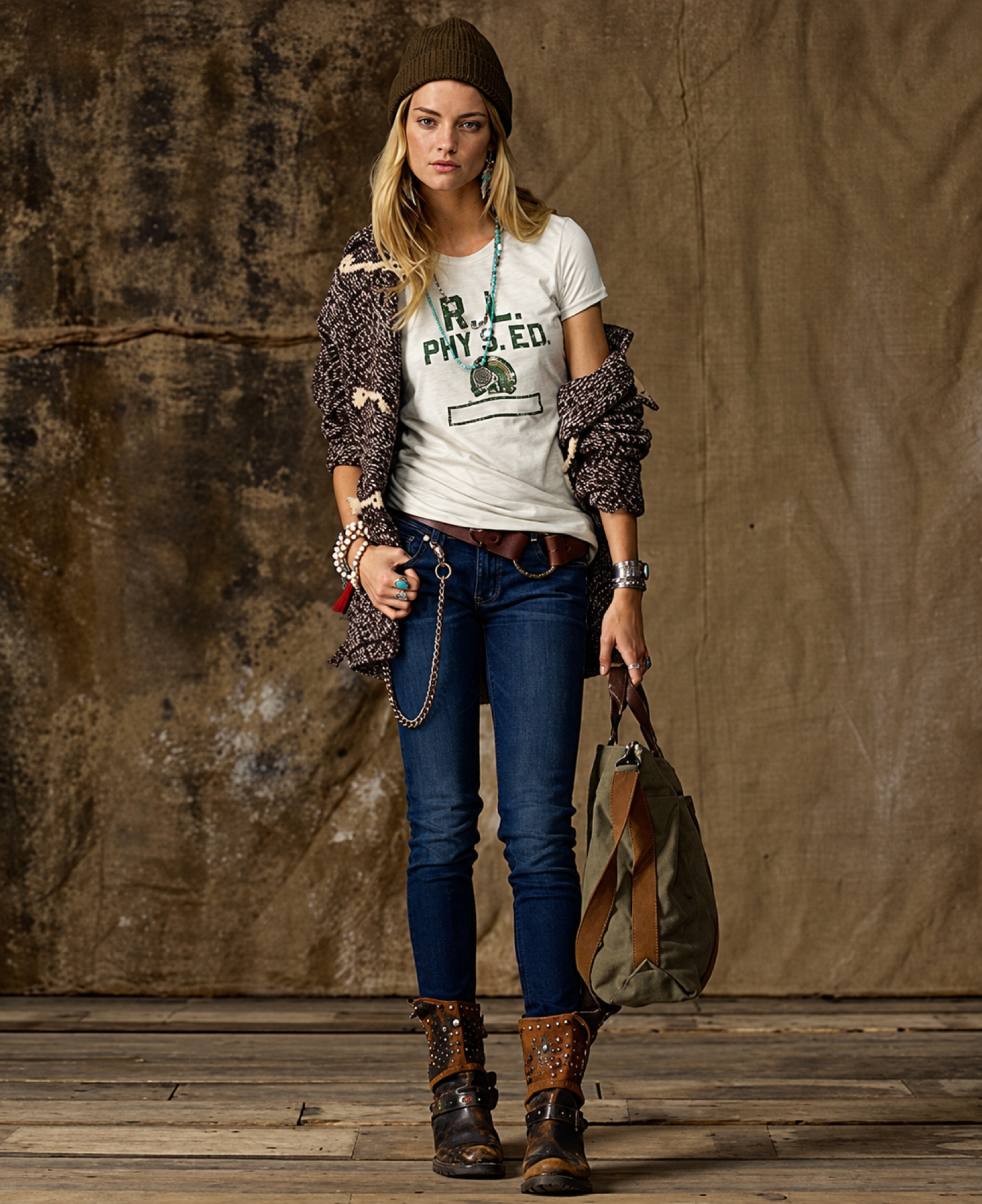 Ralph Lauren physical education graphic T-shirt styling