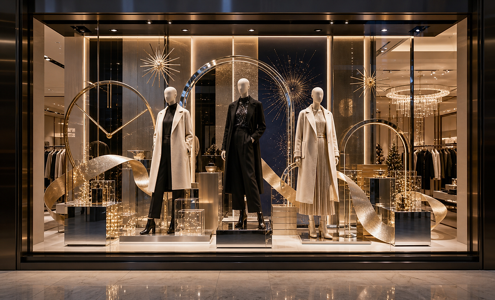 New Year Window Display Ideas for Fashion Brands