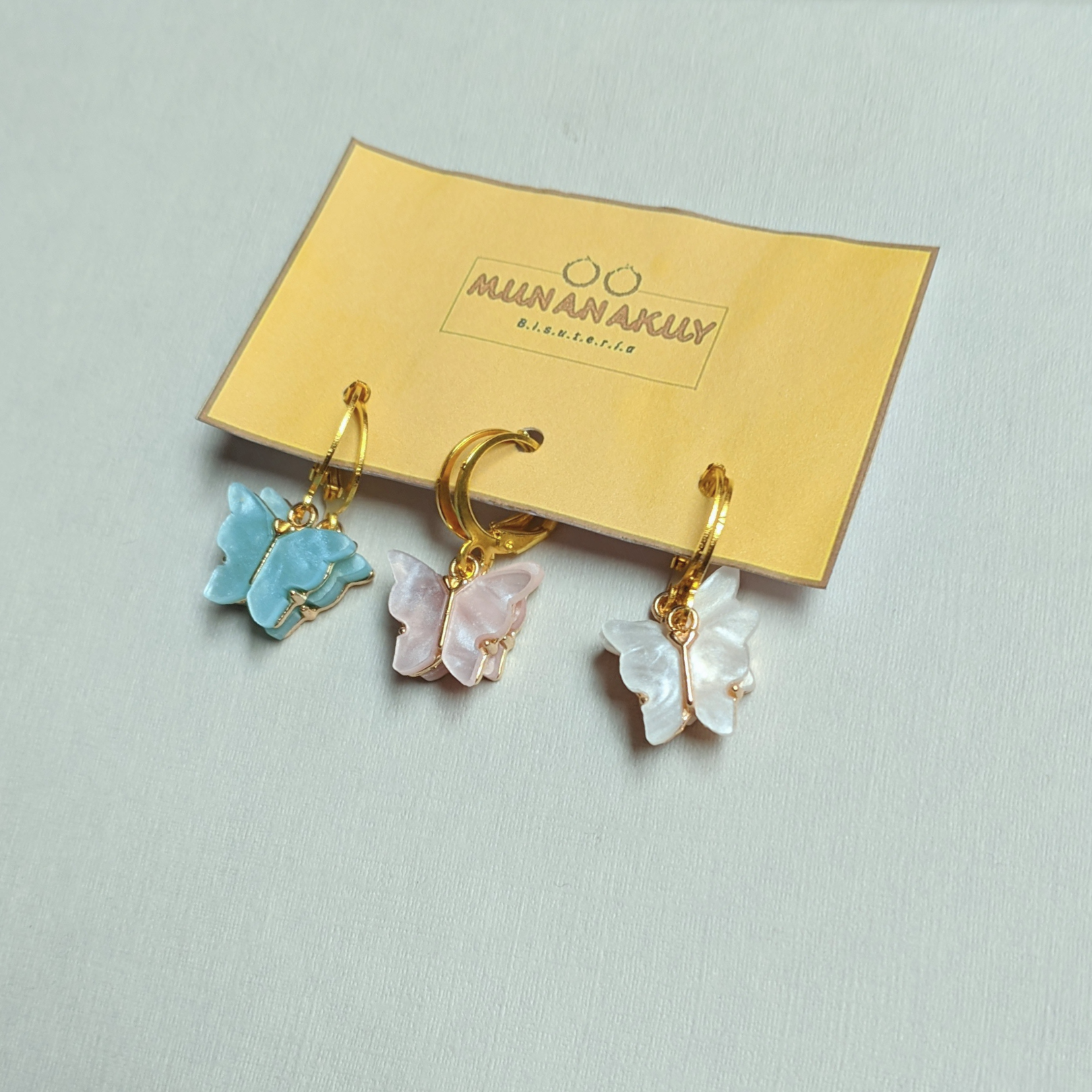 Aretes - Dije de Mariposa