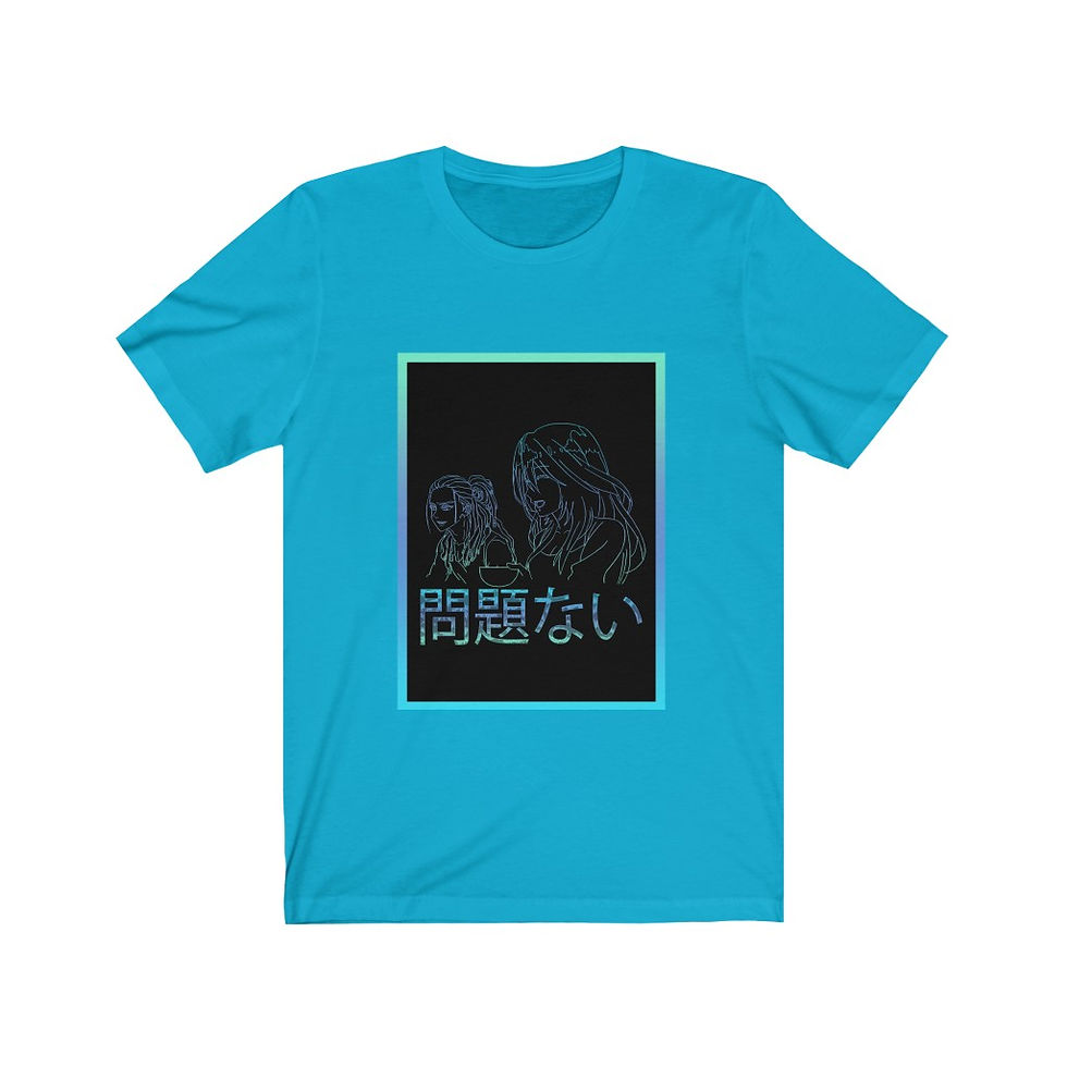 Thumbnail: Unisex BeanBu Anime "No Problem" Jersey Short Sleeve Tee