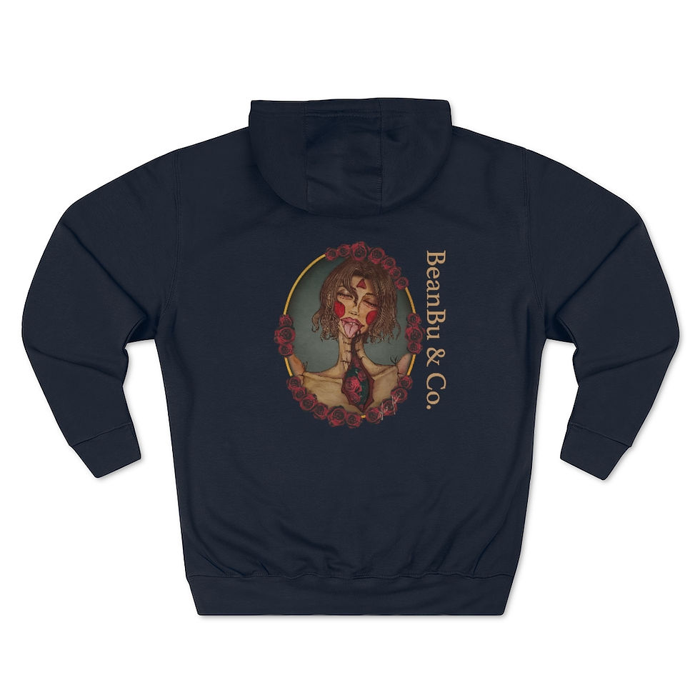 Thumbnail: "Girl With Flowers" Premium Pullover Hoodie