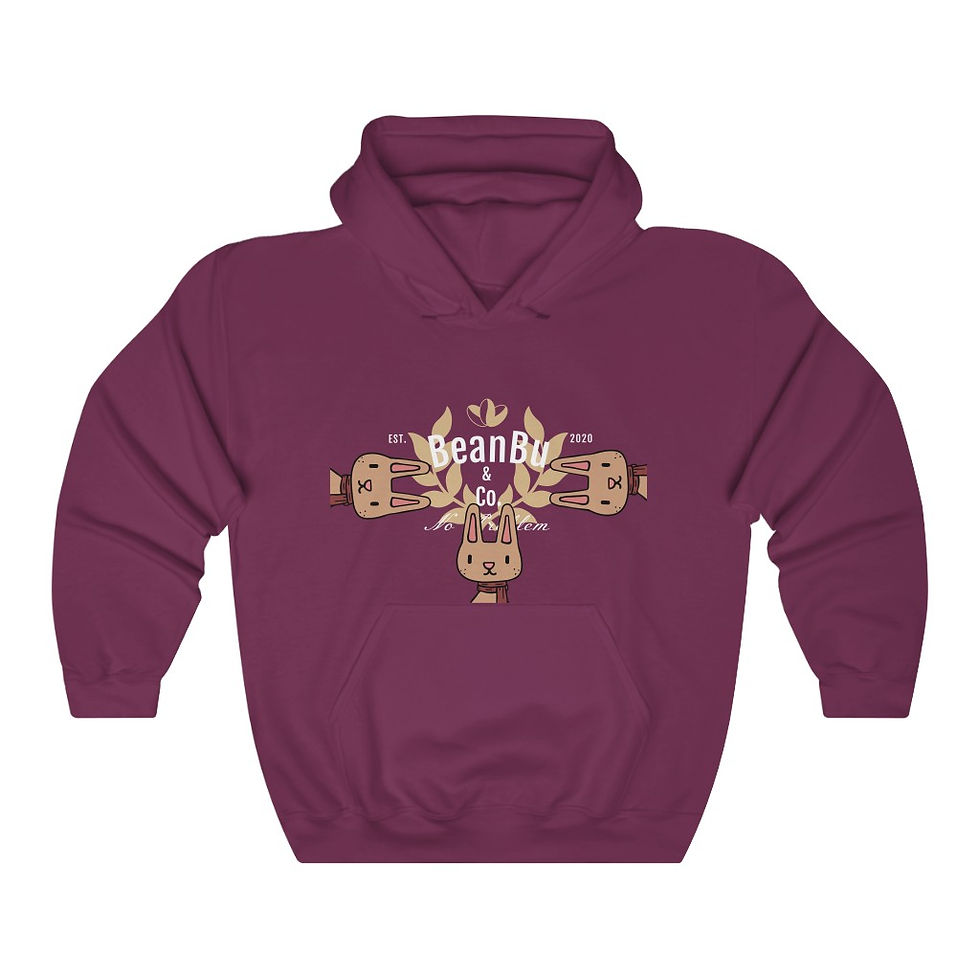 Thumbnail: BeanBu Bunnies Unisex Heavy Blend™ Hooded Sweatshirt