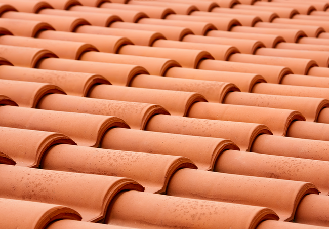 Spanish roof tiles