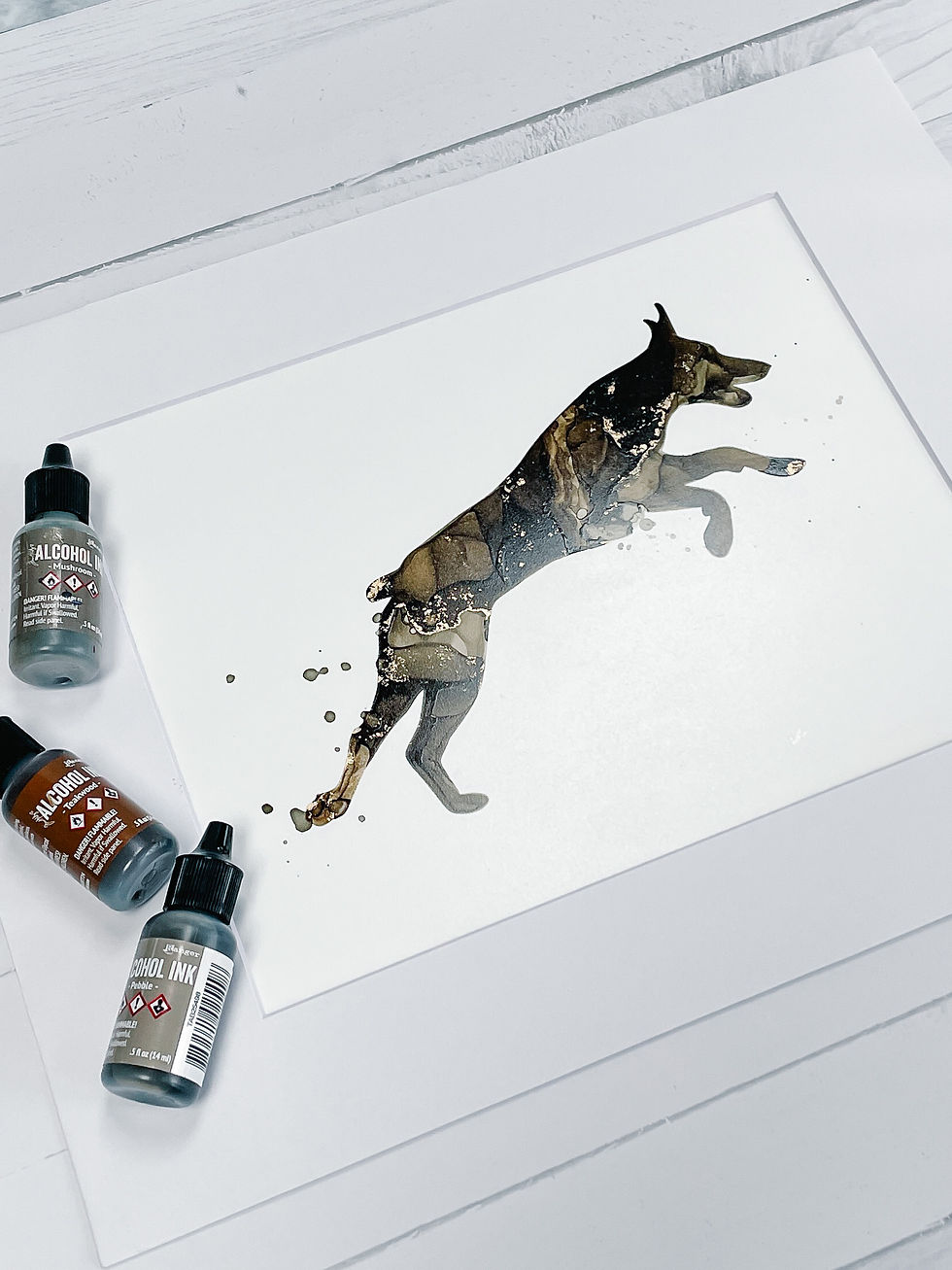 Thumbnail: Pinscher Breeds Alcohol Ink Print
