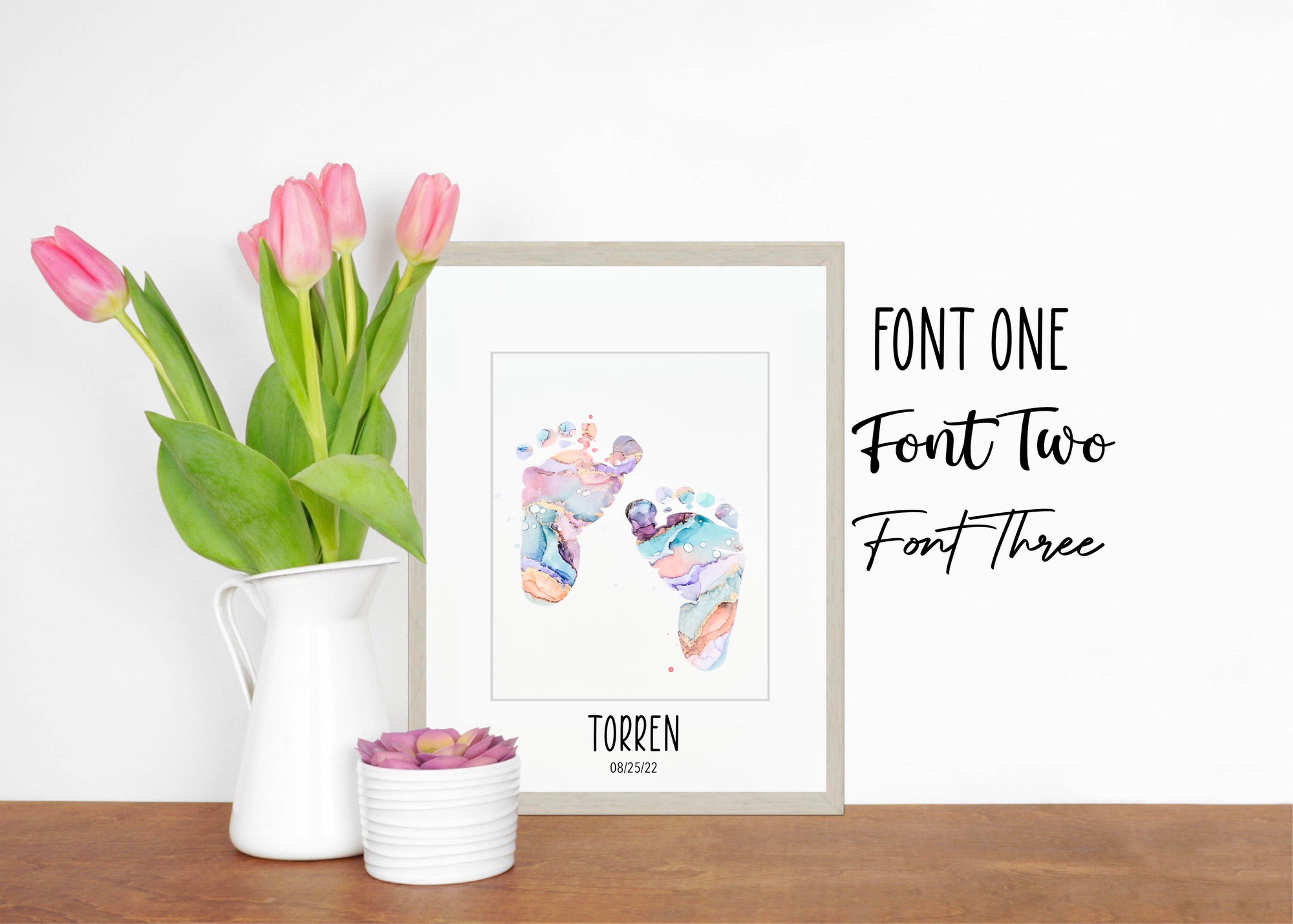 Newborn Feet Neutral - Customizable