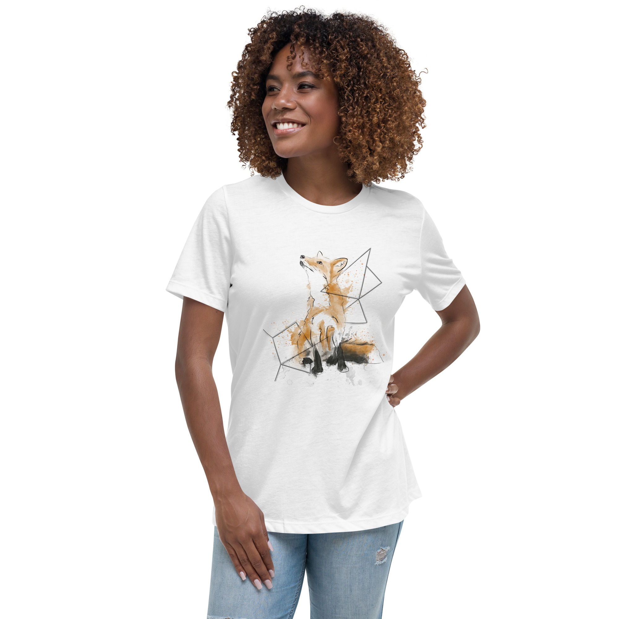 Geometric Fox Women's T