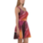 Thumbnail: Warm Hearts Alcohol Ink Flowy Dress