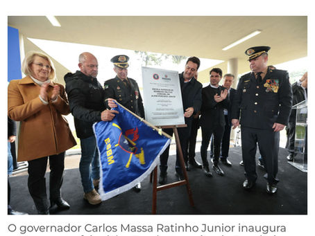 Nova Escola Superior de Bombeiro Militar e entrega 64 viaturas à corporação.
