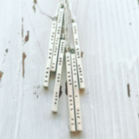 Long Bar Necklace or Bracelet