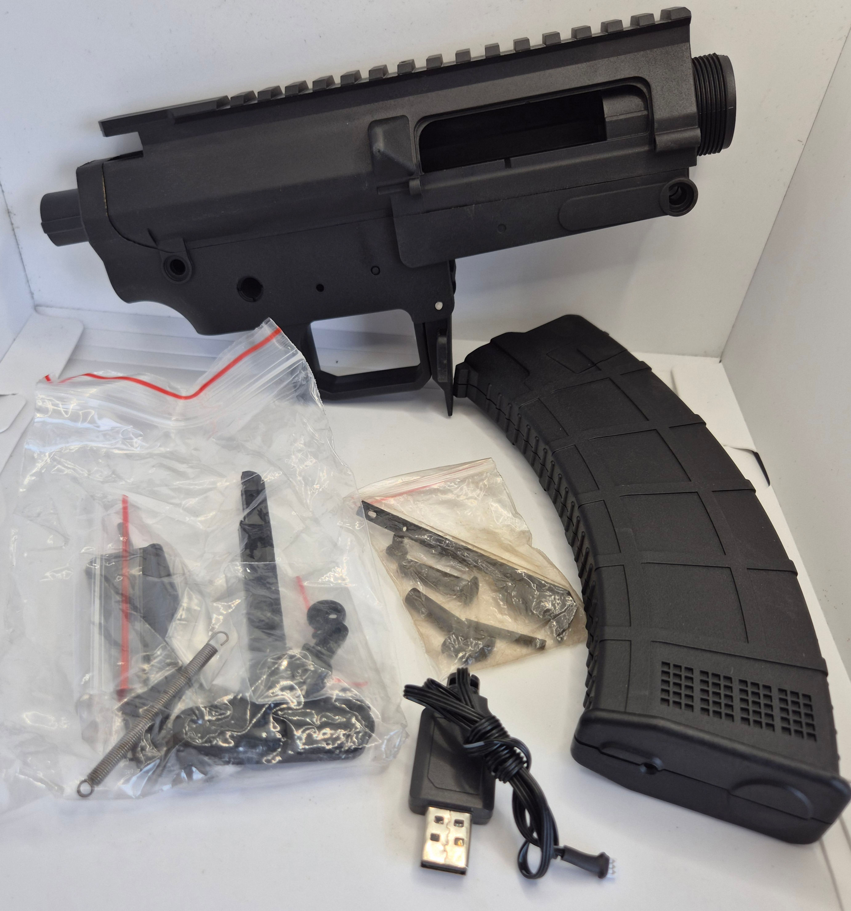 MK47 TACTICAL CAT RECEIVER NYLON BLACK FOR GEL BLASTER
