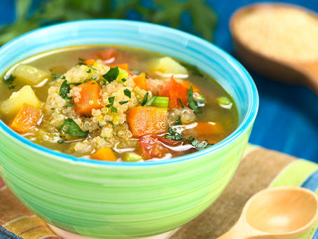 Ayurveda Quinoa Vegetable Soup | for Vata, Pitta, Kapha