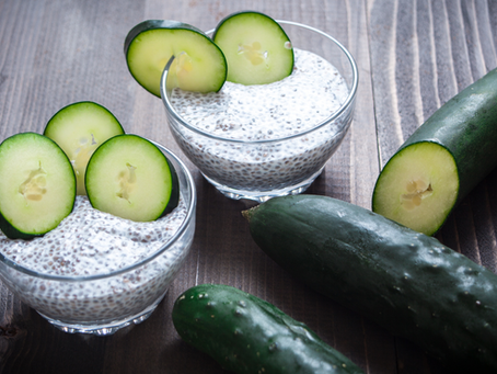 How to Make Ayurveda Coconut Cucumber Chia Cooler