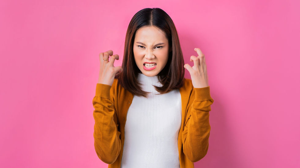 woman looking frustrated