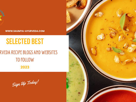 Saumya Ayurveda Selected Best Ayurveda Recipe Blog and Website to Follow 2023