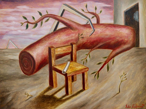 ''The mill'' 2008 oil on linen 38x51cm.