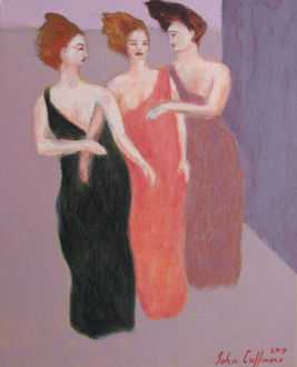 ''Three sisters'' 2019 oil on canvas 26x20cm.