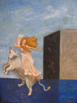 ''Abduction of Europa'' oil on linen