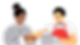Illustration of a customer shaking hands with a business owner, representing decision-making at the point of sale