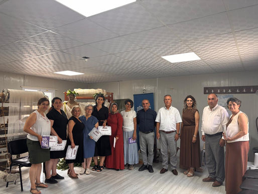 Hatay'da İpek Dokuma Kursu Sertifika Töreni Gerçekleştirildi