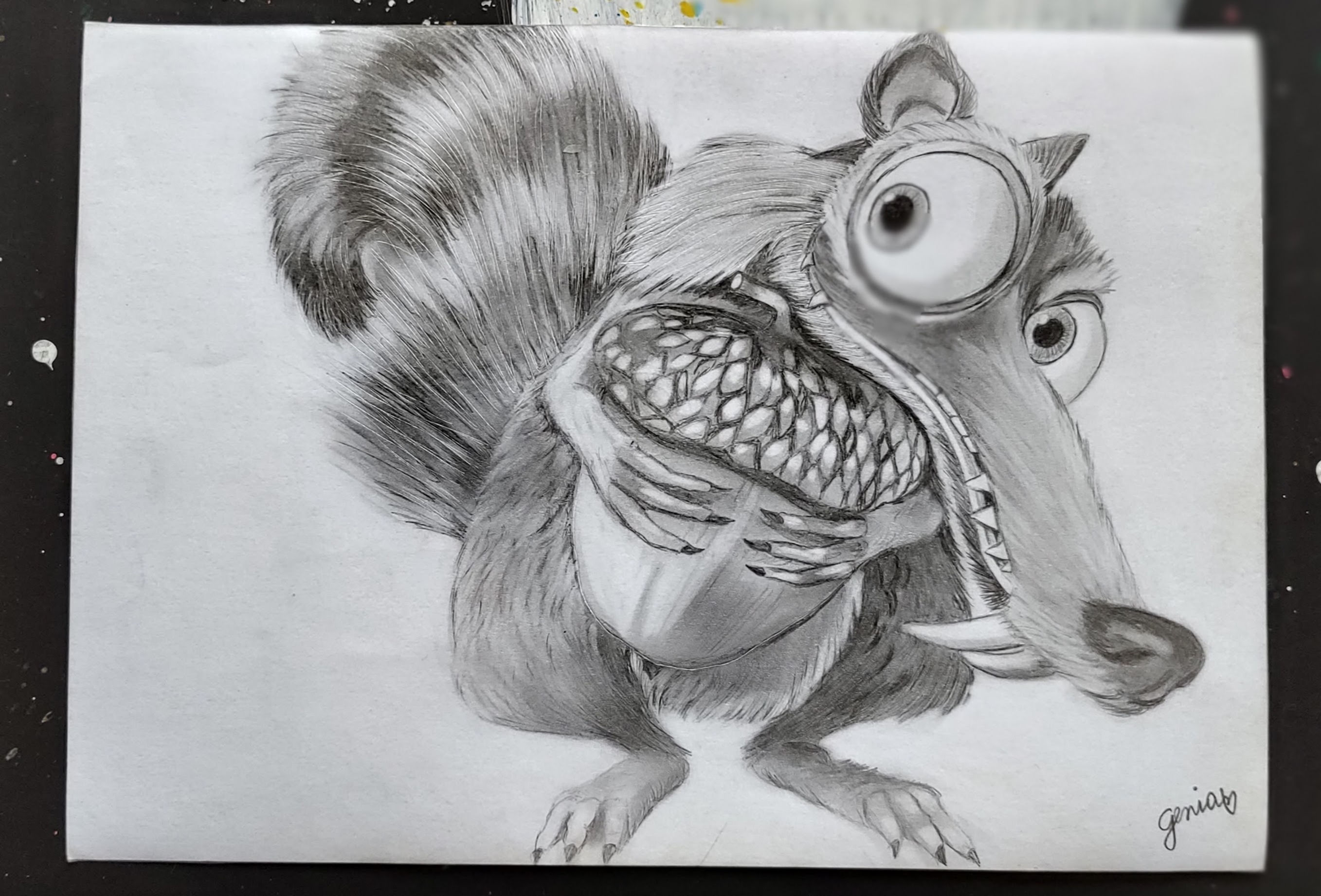 0216 Scrat and and the nut (Ice Age) - Blue Sky Studios
