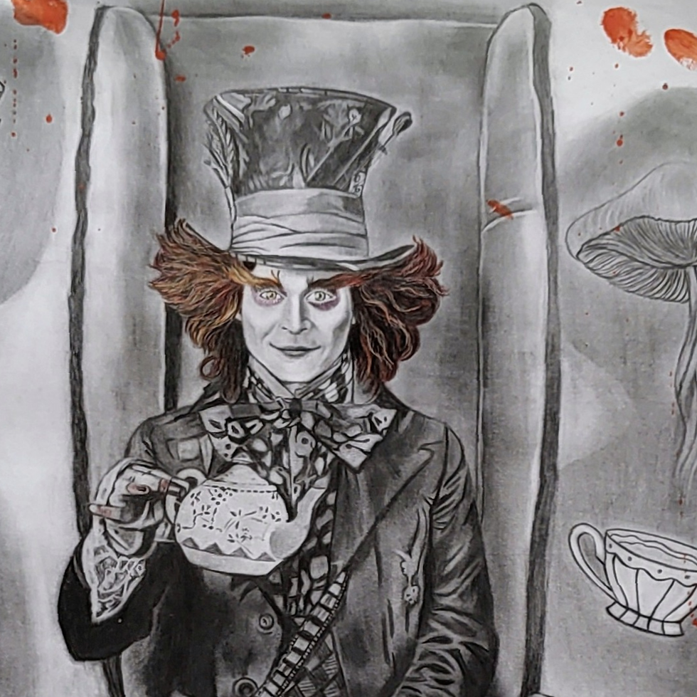 Miniatura: 0636 "Tea Party" Mad Hatter | White Rabbit | Cheshire Cat