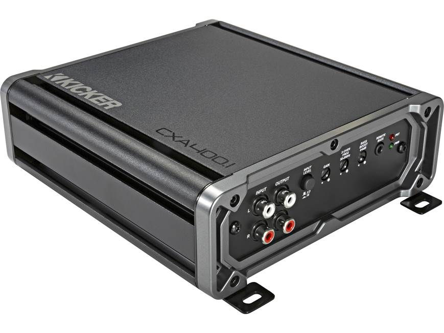 Kicker 46CXA400.1 CX Series mono subwoofer amplifier — 400 watts RMS x 1 at 1 oh