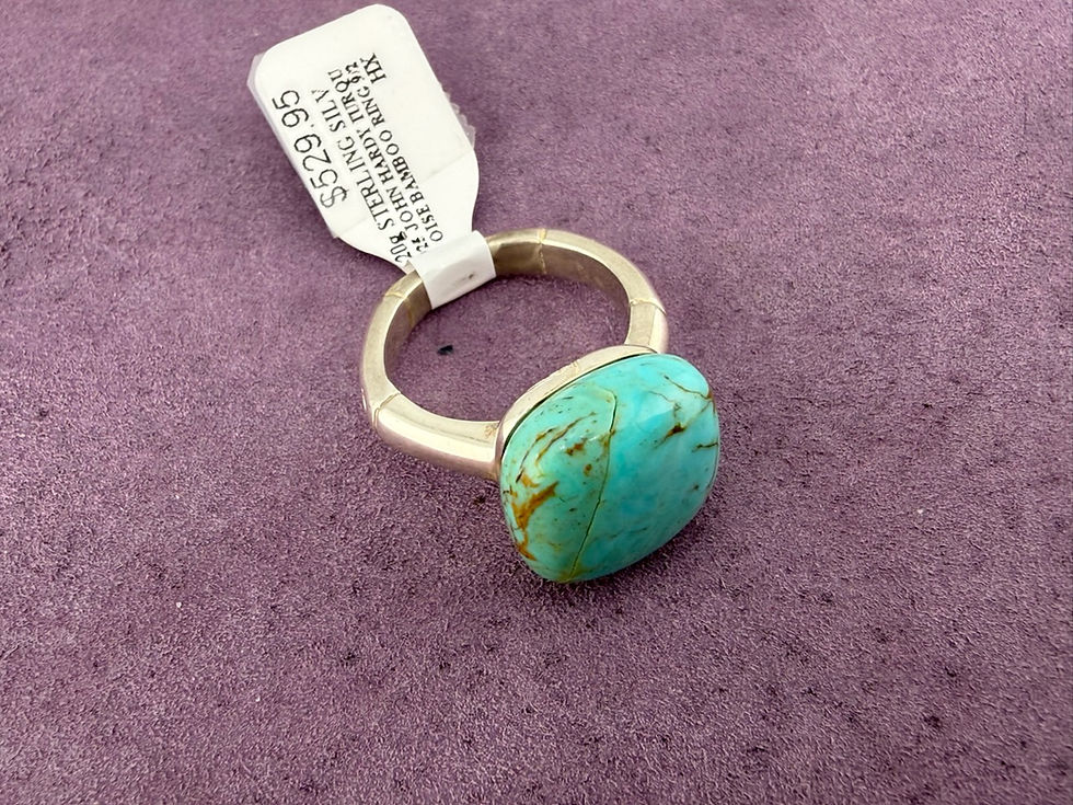 Thumbnail: 925 John Hardy Turquoise Bamboo Ring