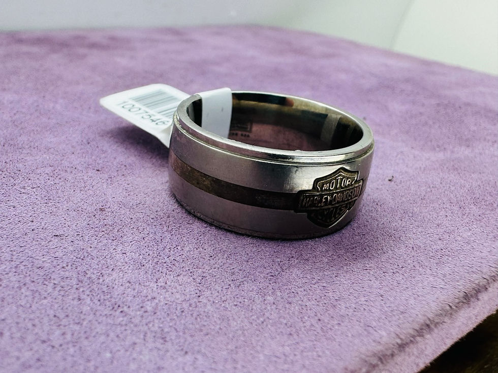 Thumbnail: Stainless Harley Davidson Band Ring