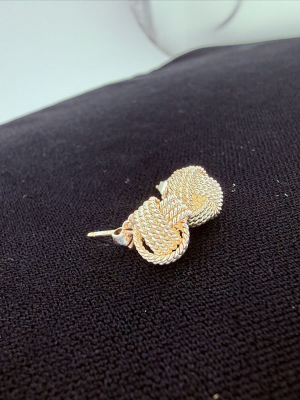 Thumbnail: Tiffany Twist Knot Earrings