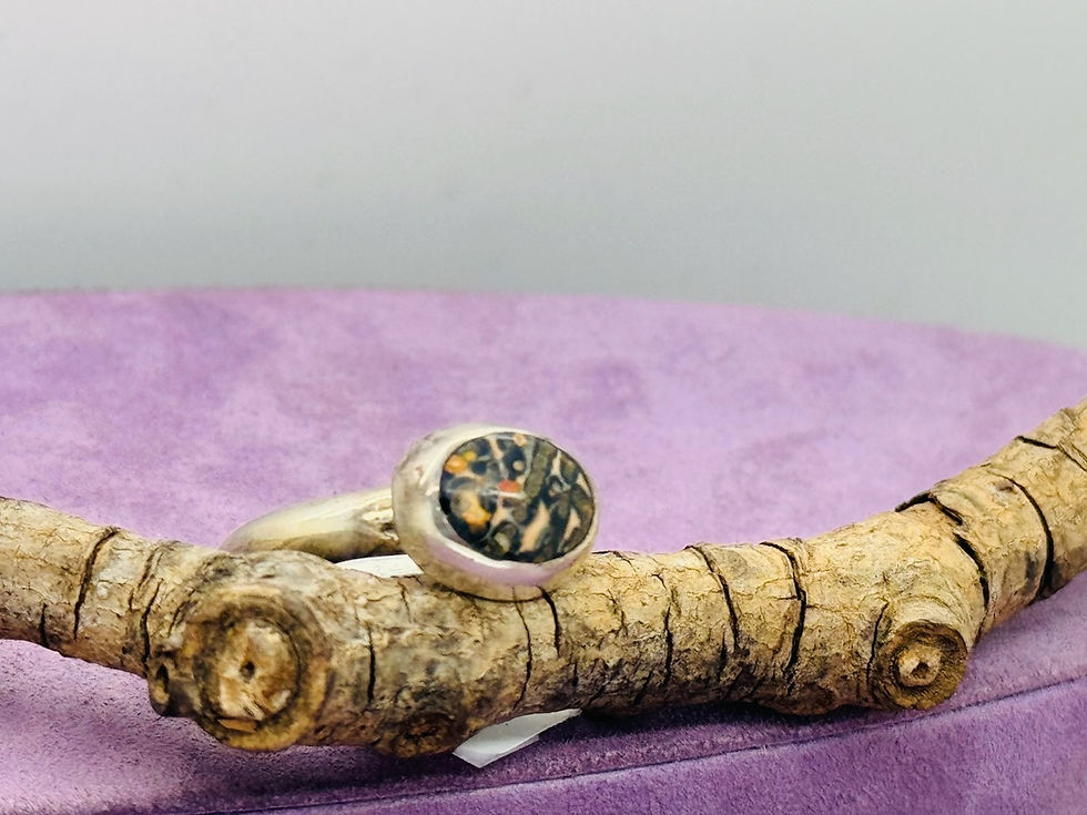 Thumbnail: 925 Leopard Jasper Ring