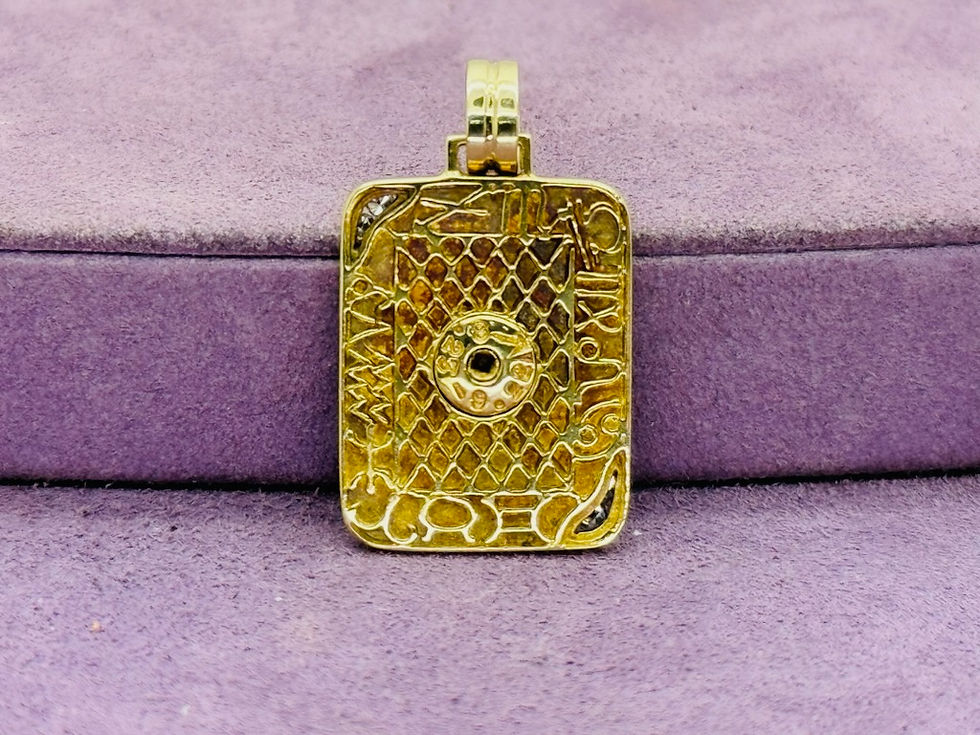 Thumbnail: 14KYG Aquarius Pendant with Diamond Accents