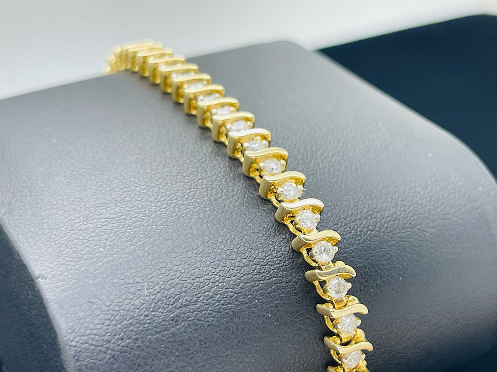 Thumbnail: 14 KYG Diamond Tennis Bracelet