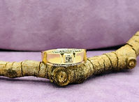 10 KYG Champagne Center Diamond Mens Ring