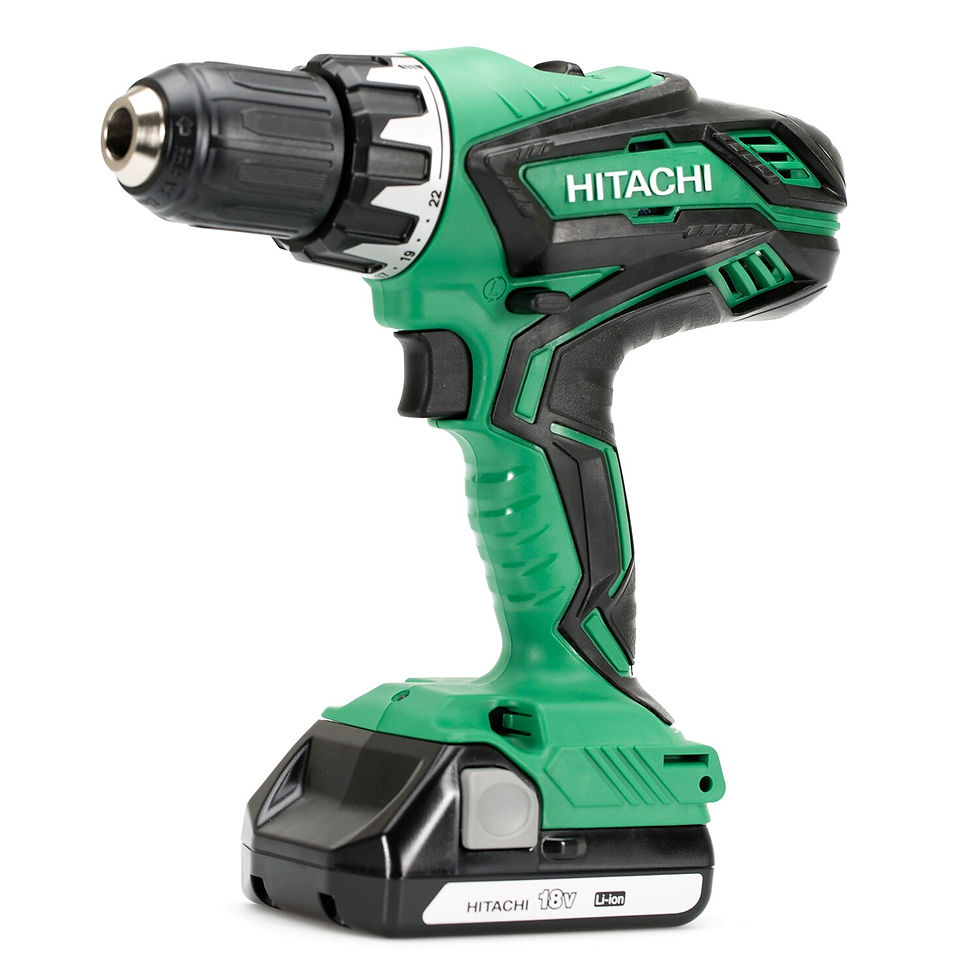 Hitachi Ds18dgl 18 V Lithium-Ion Compact Driver Drill w/ 2 Batterys and Charger